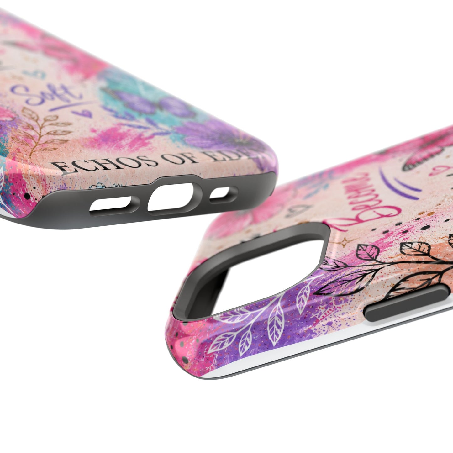 Floral 'Become Rooted, Soft' Magnetic Impact Phone Case