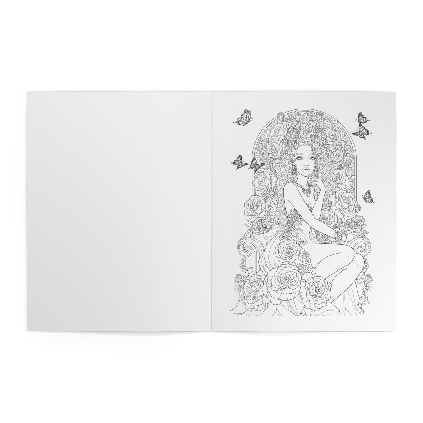 Becoming Her Coloring Book | Inspirational African American Women Portraits & Empowerment Designs