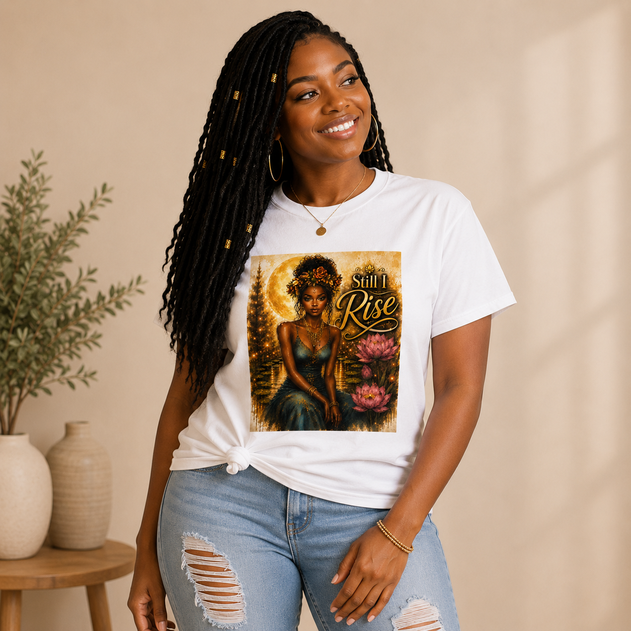 Still I Rise T-Shirt | Inspirational Black Woman Graphic Tee