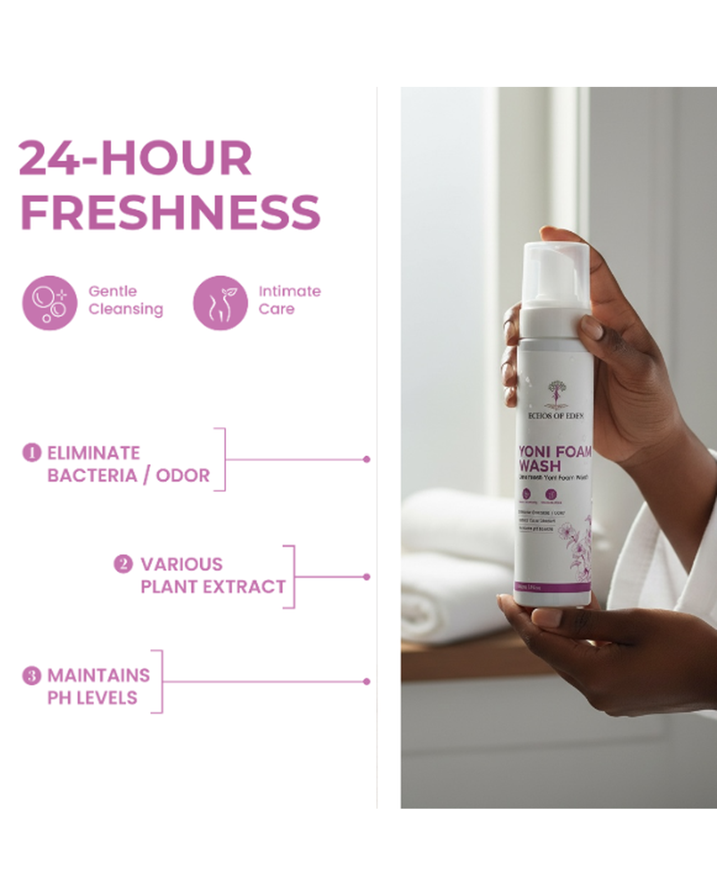Echos of Eden Foaming Feminine Wash – 8 oz