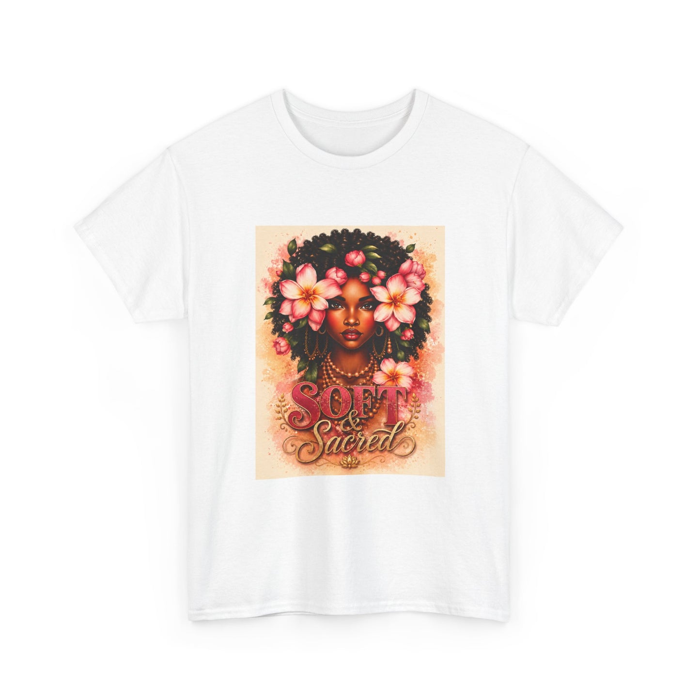 T-Shirt | 'Self-Sustained' Floral Afrocentric Portrait Tee