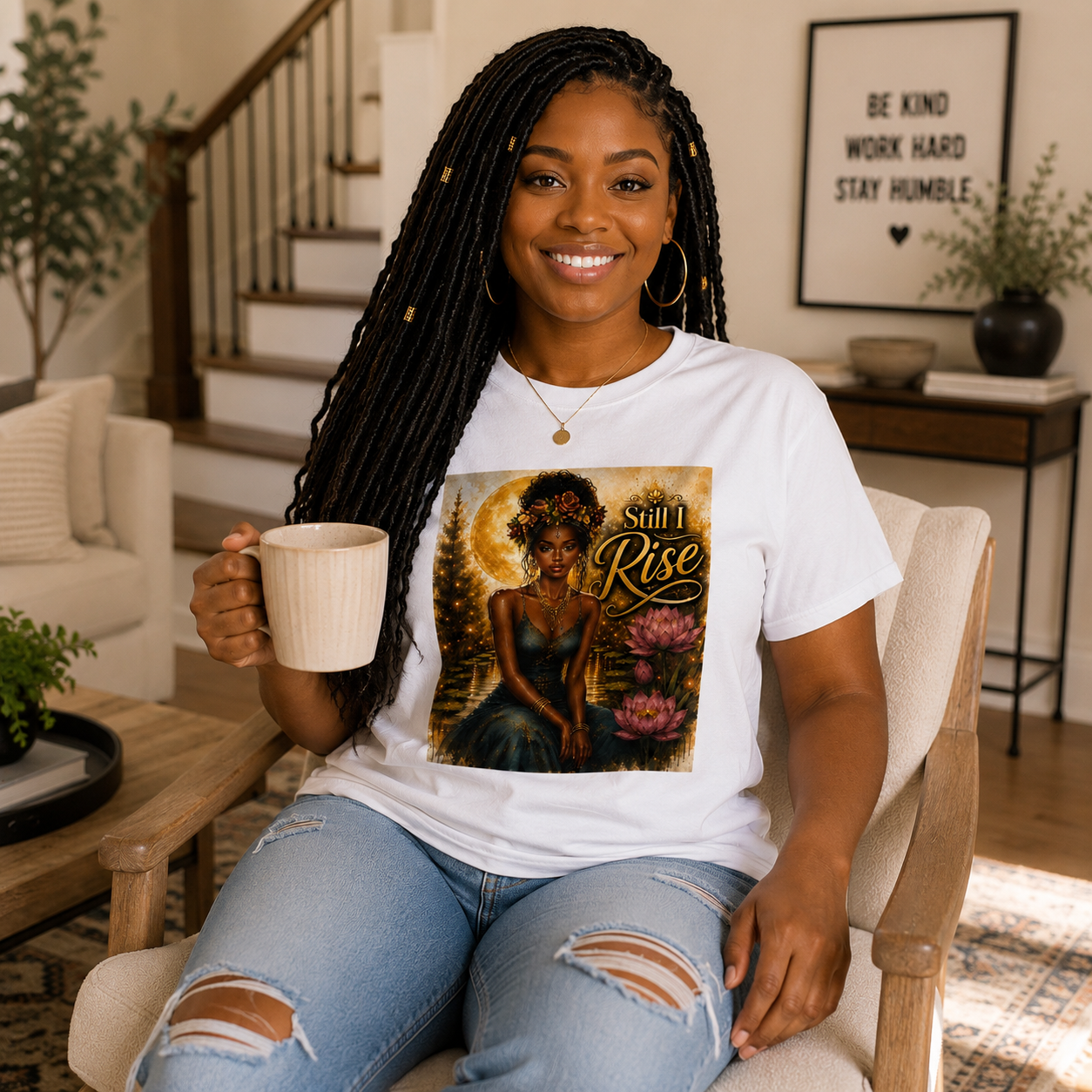 Still I Rise T-Shirt | Inspirational Black Woman Graphic Tee