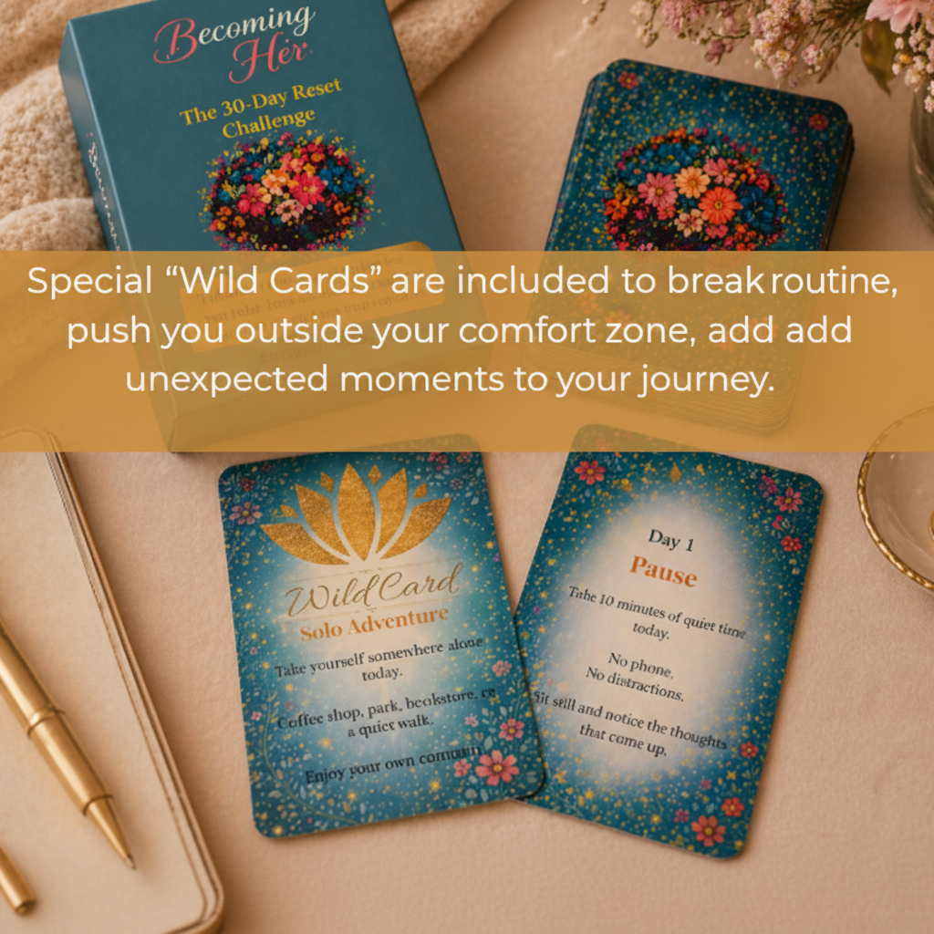 Becoming Her – 30-Day Reflection Challenge Card Deck